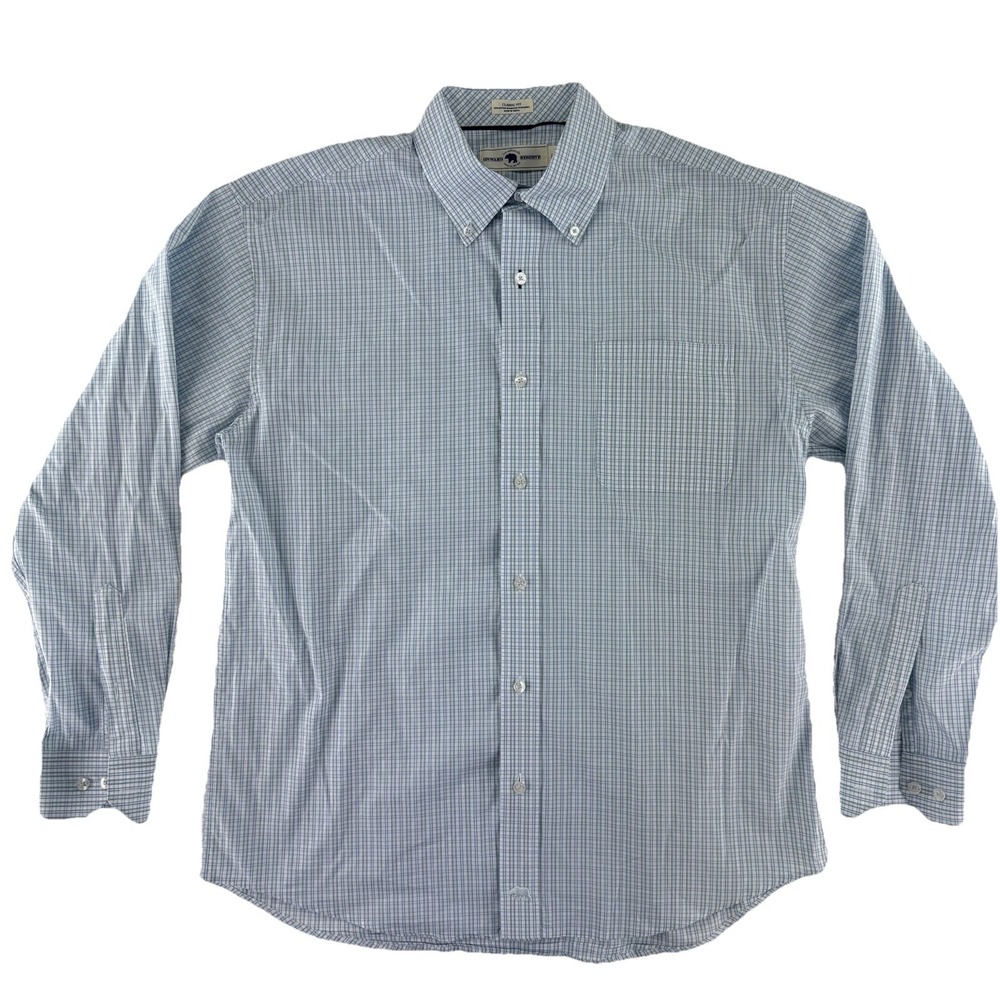 Onward Reserve Button Up Shirt Mens Large Classic Fit Blue